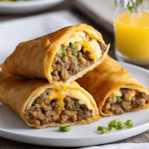 Cheeseburger Egg Roll