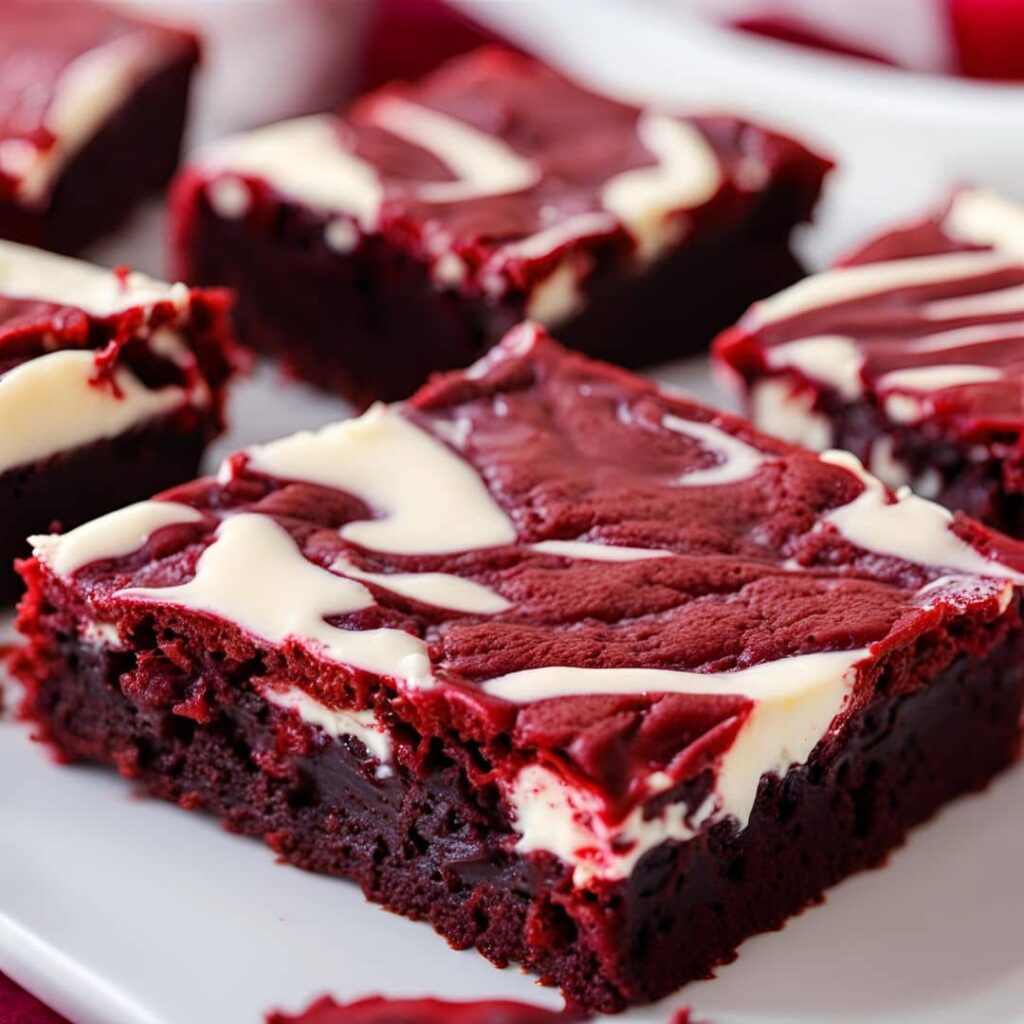 Red Velvet Cream Cheese Brownies