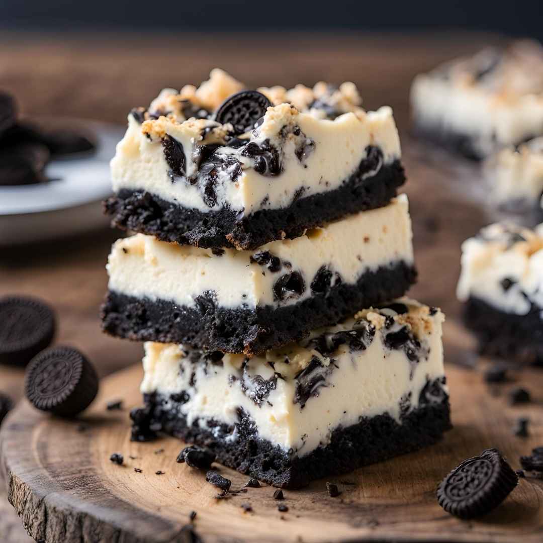 Slutty Cheesecake Oreo Bars