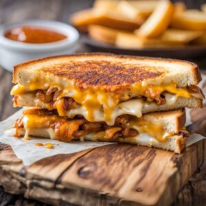 bbq chicken grilled cheese