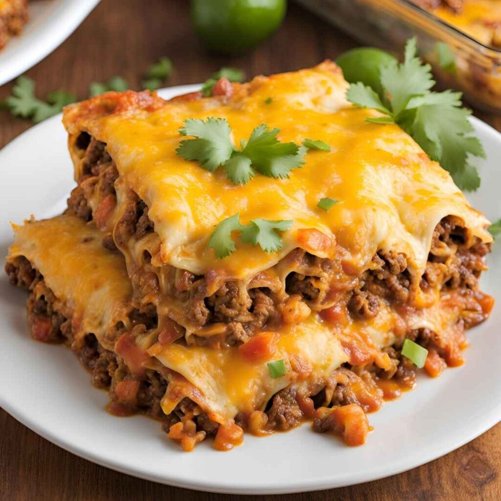 beef enchilada casserole