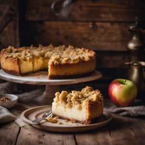 Apple Crumble Cheesecake