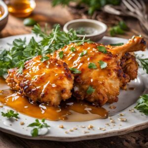 Baked Crunchy Hot Honey Chicken