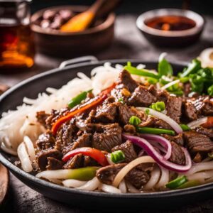 Beef and Onion Stir Fry