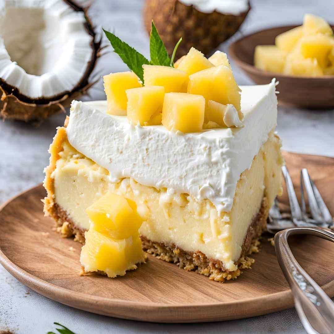 Coconut Pineapple Cheesecake