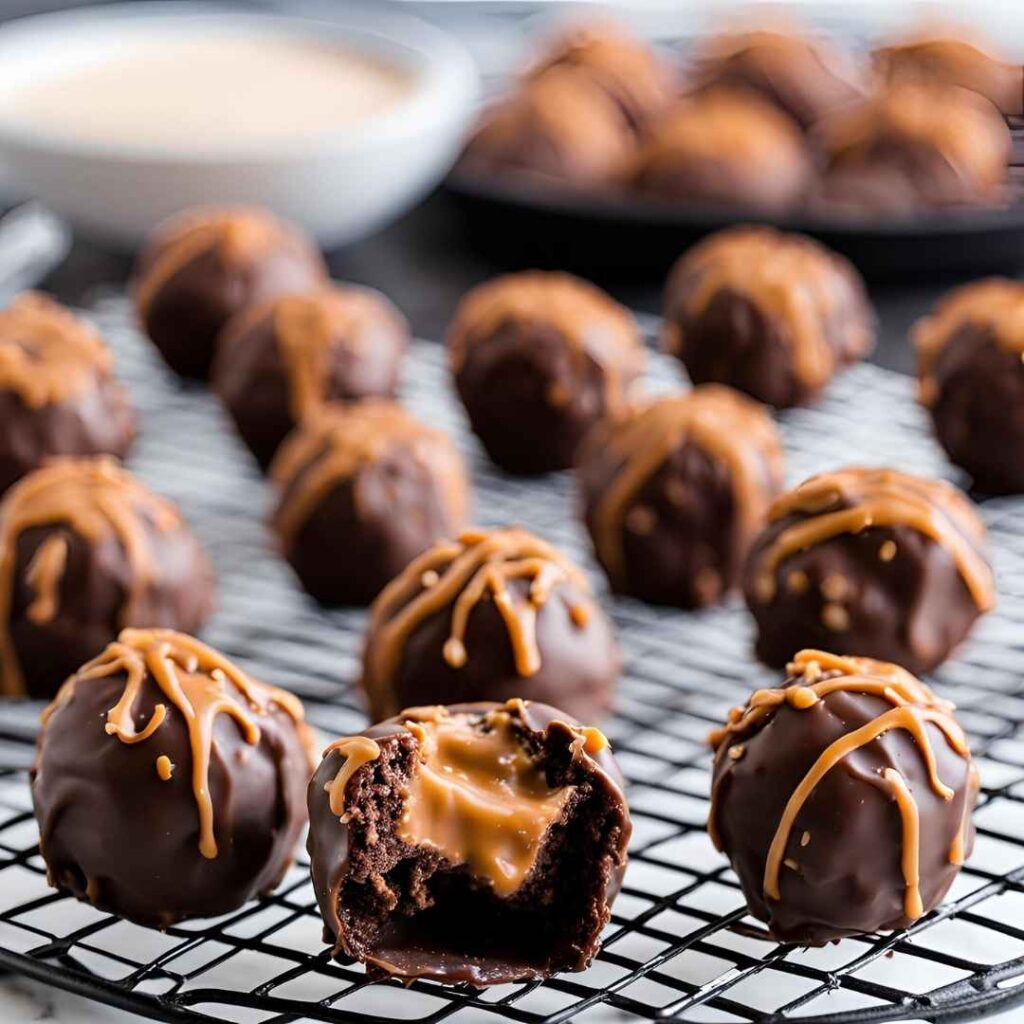 Easy Salted Caramel Fudge Truffles