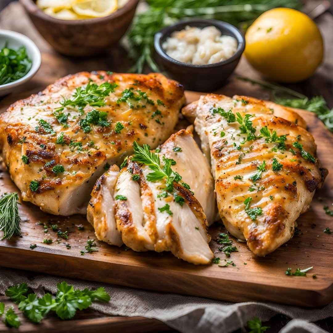 Garlic Butter Baked Chicken Breasts