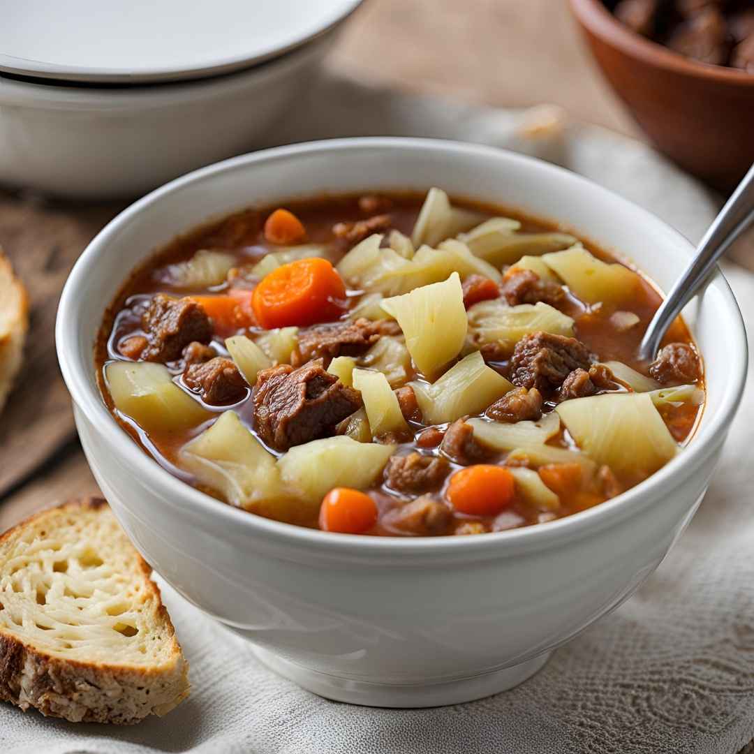 Hearty Cabbage Beef Soup