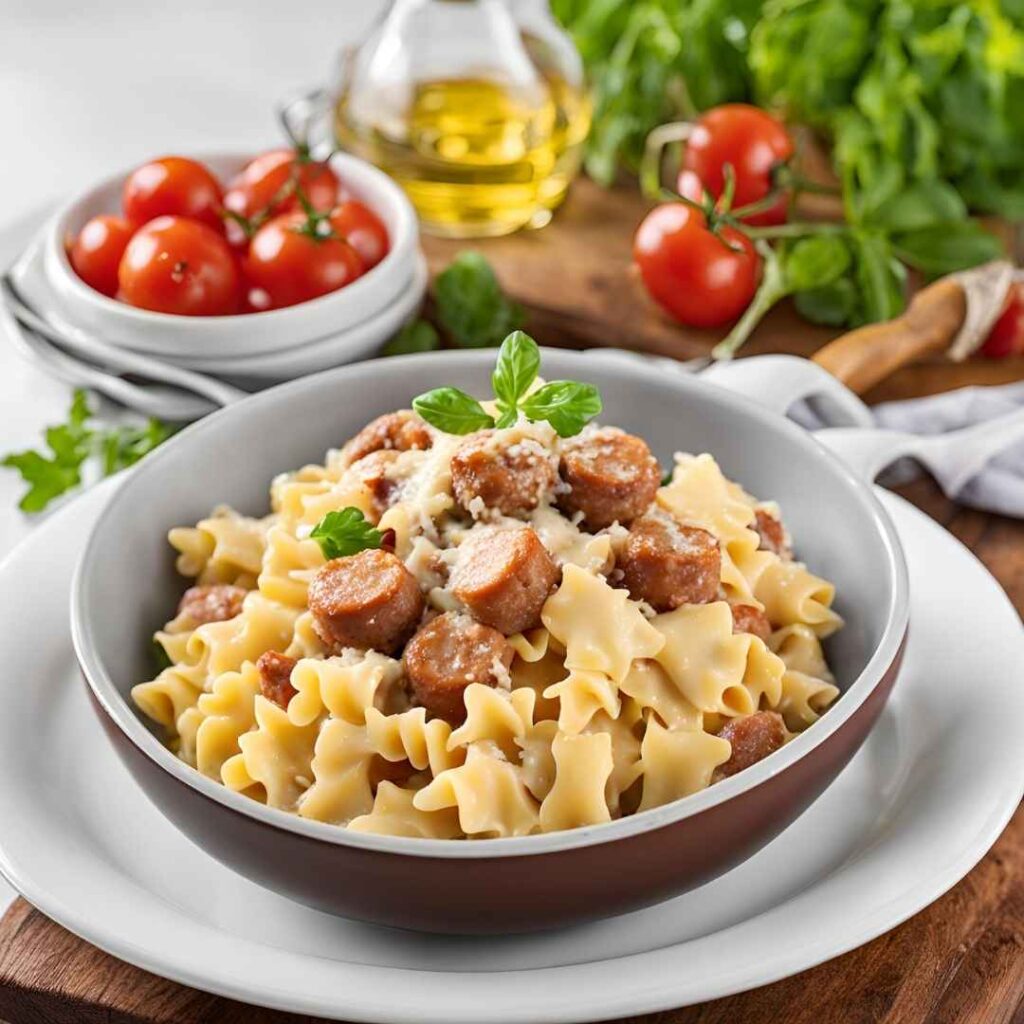 Italian Sausage With Bow Tie Pasta