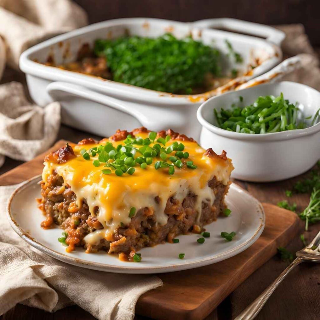 Loaded Potato and Meatloaf Casserole