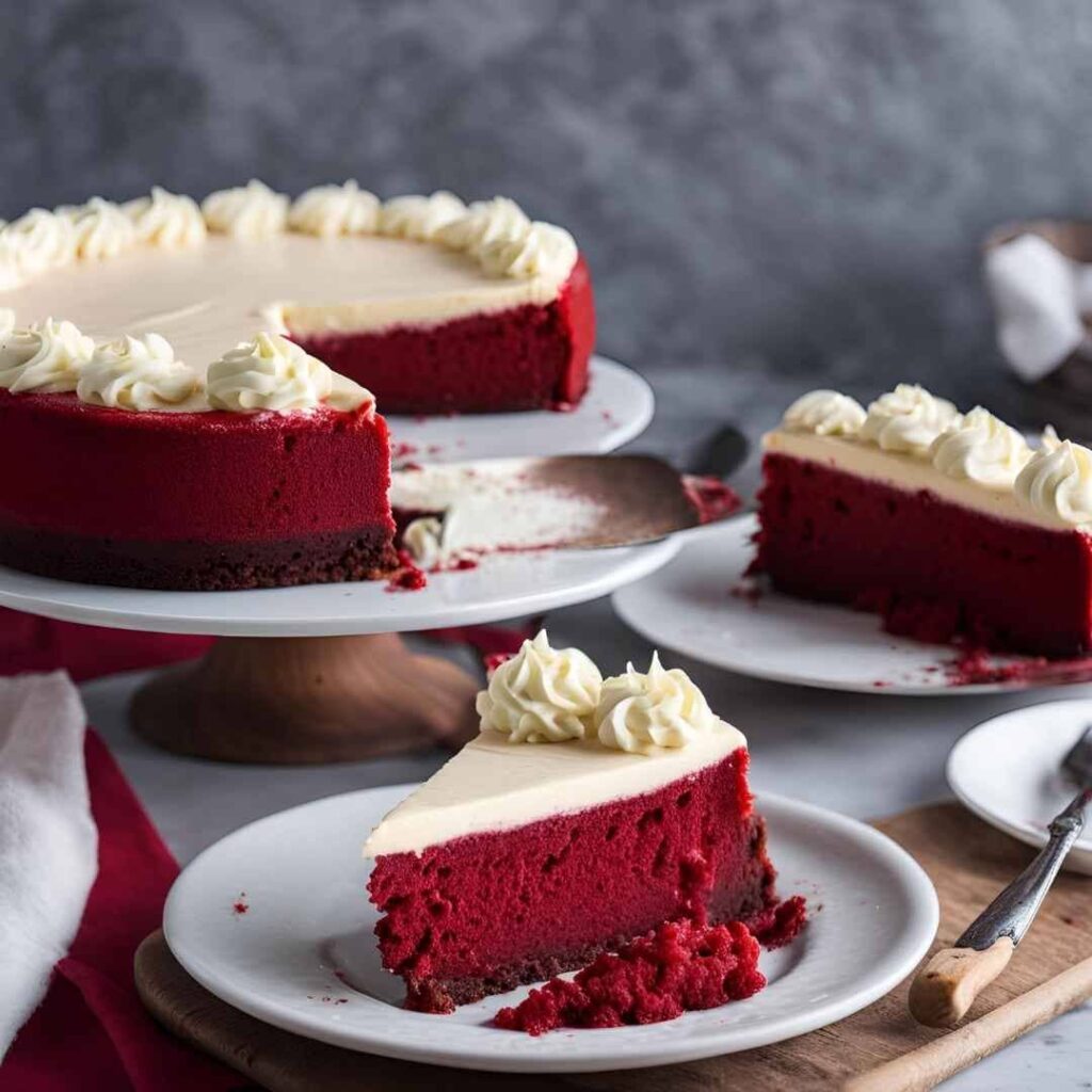 Red Velvet Oreo Cheesecake