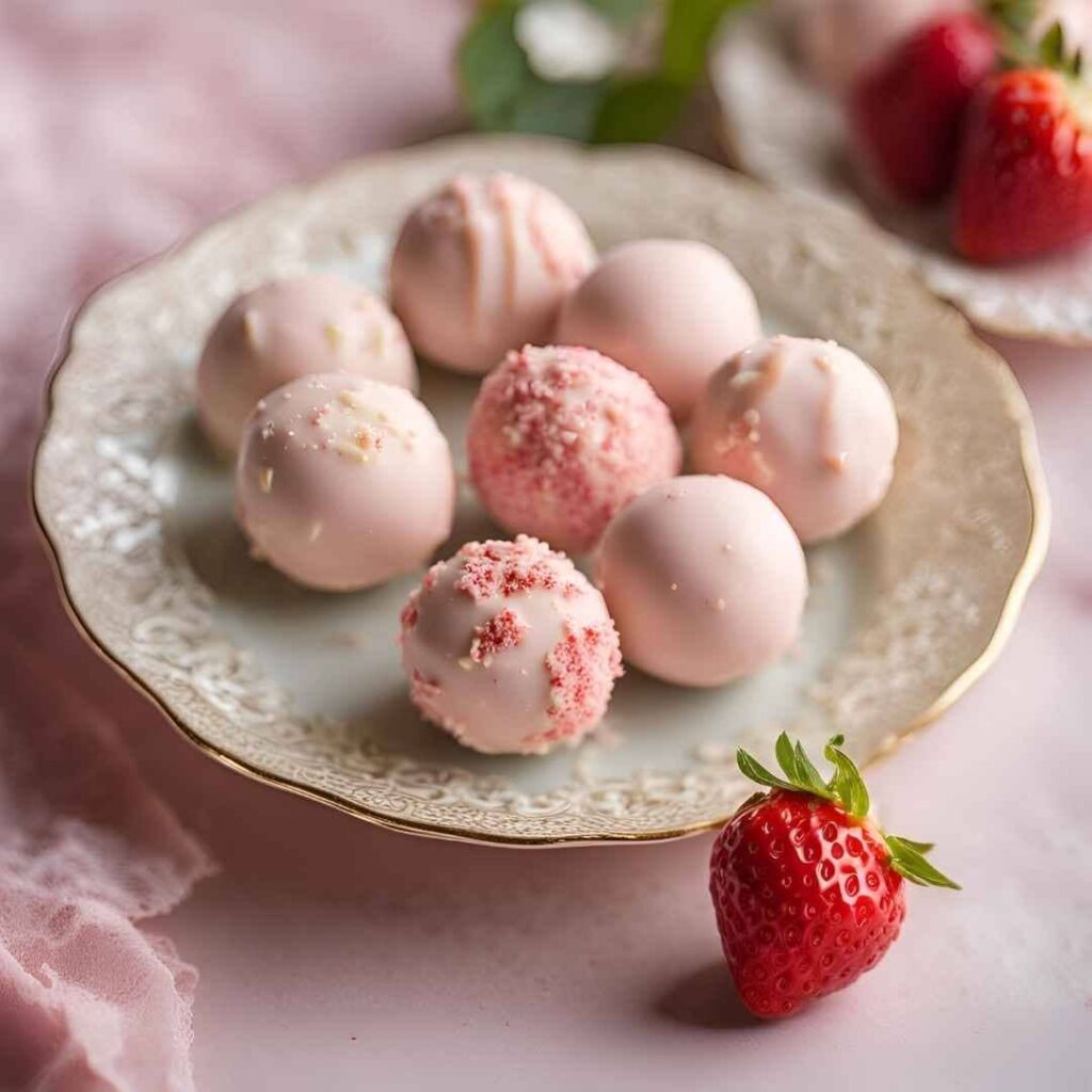 Strawberry Cake Truffles Recipe