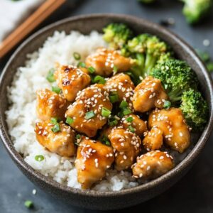 Baked Honey Sesame Chicken