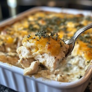 Cheesy Keto Chicken Casserole