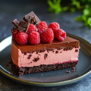 Chocolate Raspberry Mousse Cake