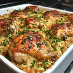 Oven Baked Chicken and Rice