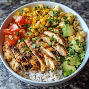 Street Corn Chicken Rice Bowl