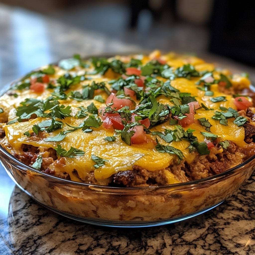 crustless taco pie