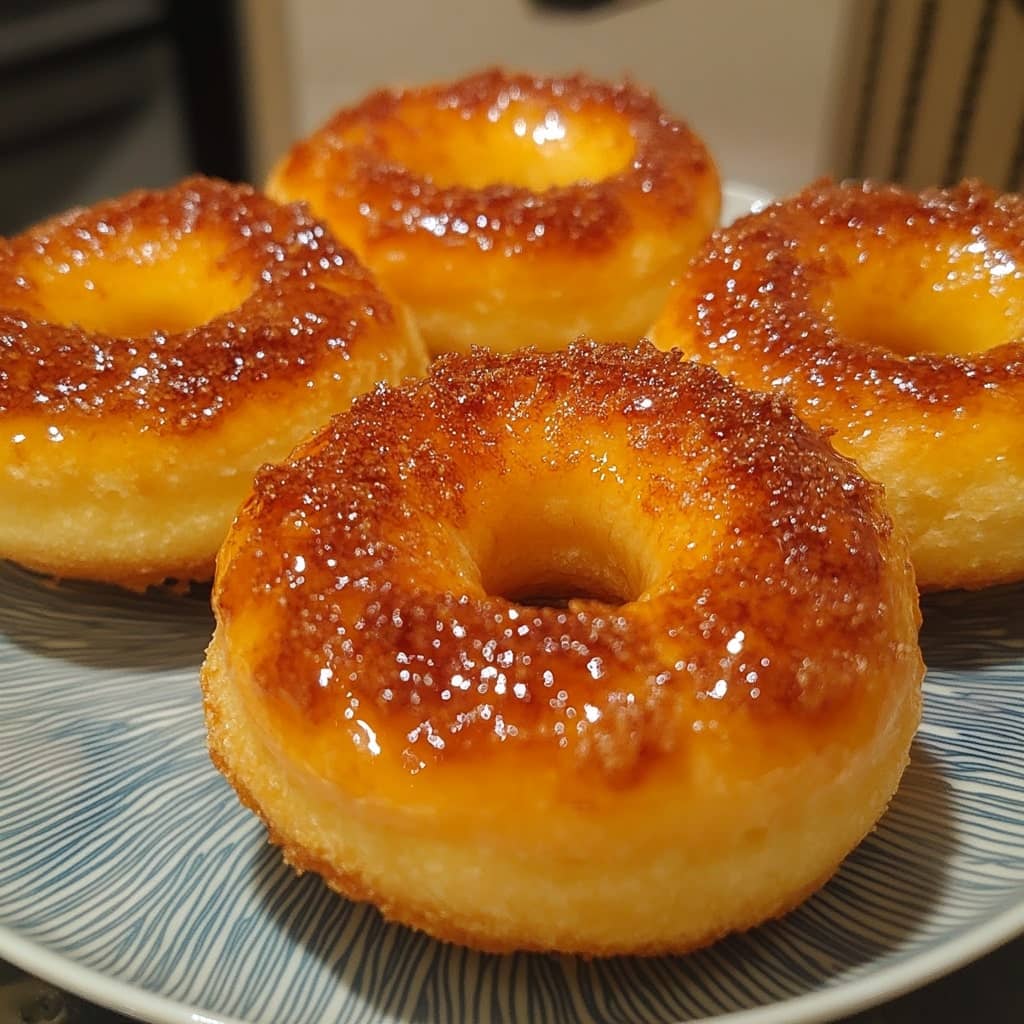 BAKED CRÈME BRÛLÉE DONUTS