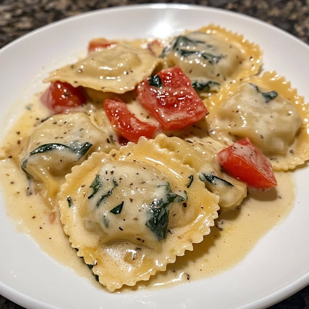 Creamy Tuscan Ravioli