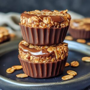 No Bake Peanut Butter Granola Cups