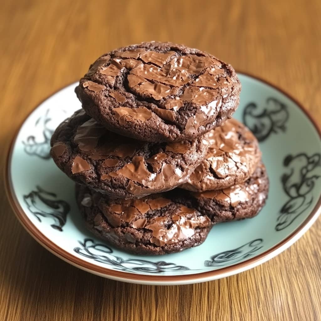 20 Minute Fudgy Chocolate Brownie Cookies