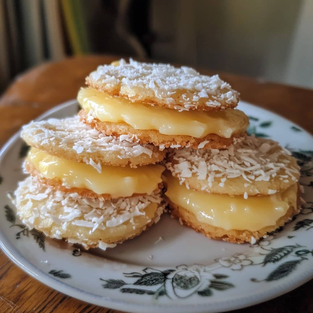 Heavenly Coconut Lemon Curd Cookies
