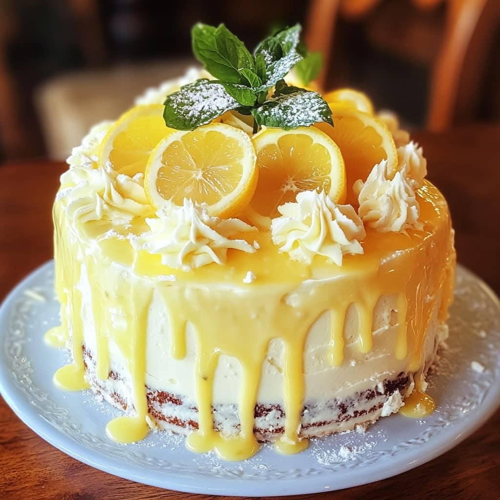 Limoncello Italian Cream Cake