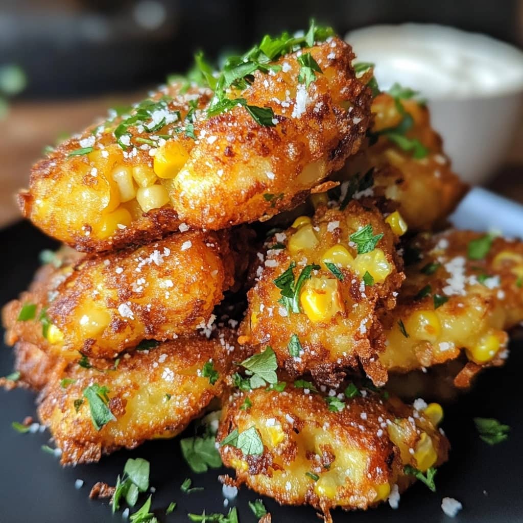 Easy Cheesy Corn Fritters!