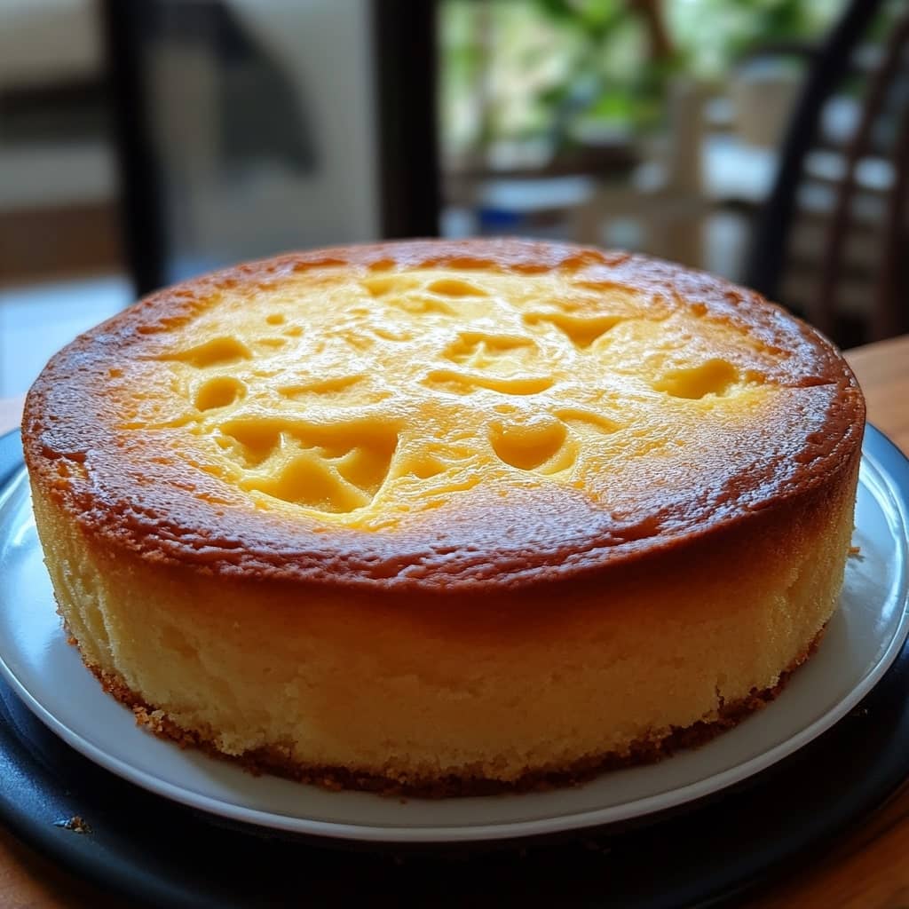 Fluffy Lemon Custard Cake