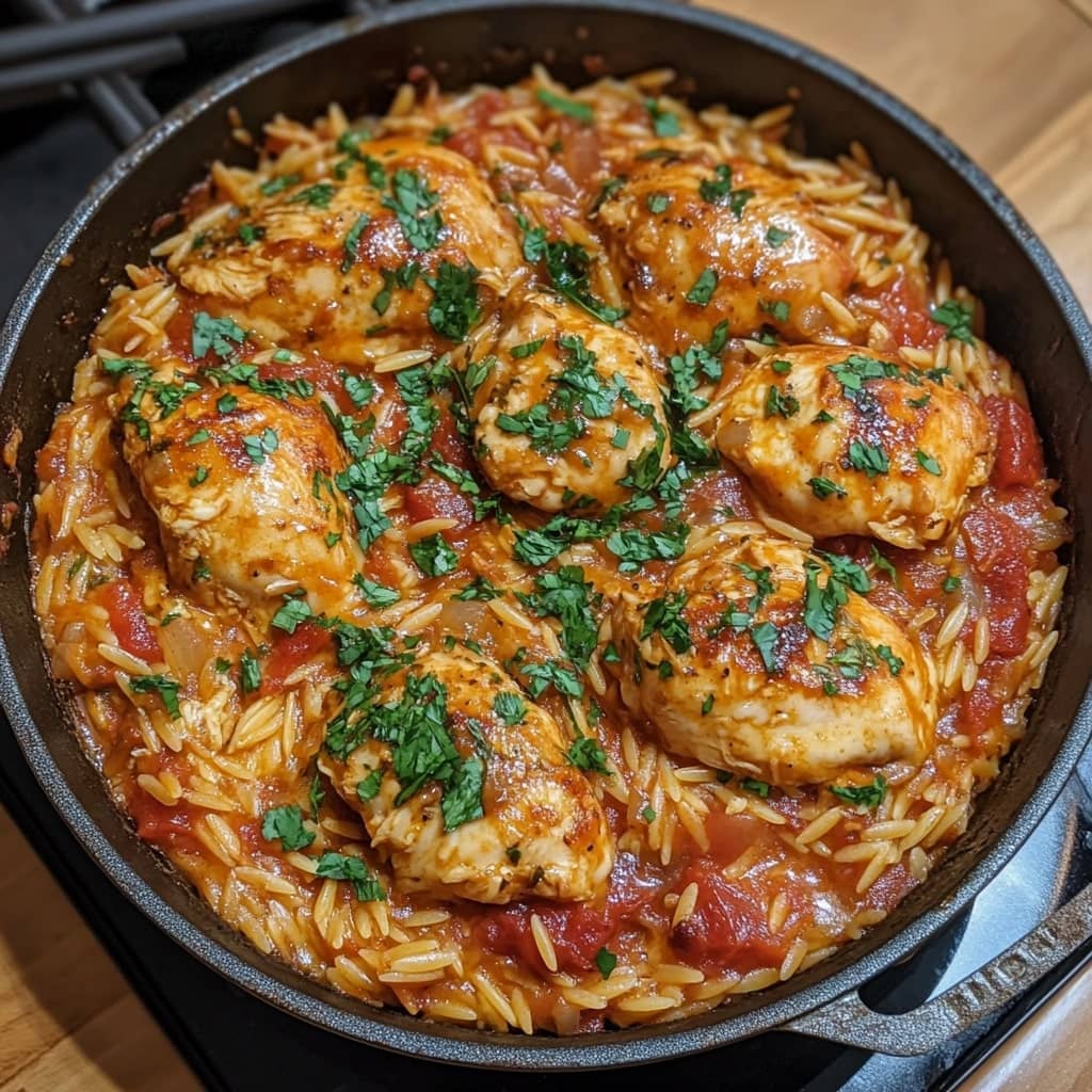 One Pot Chicken Orzo