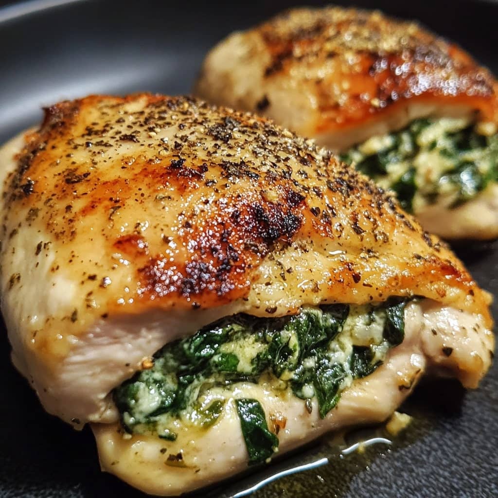 Spinach Stuffed Chicken Breasts