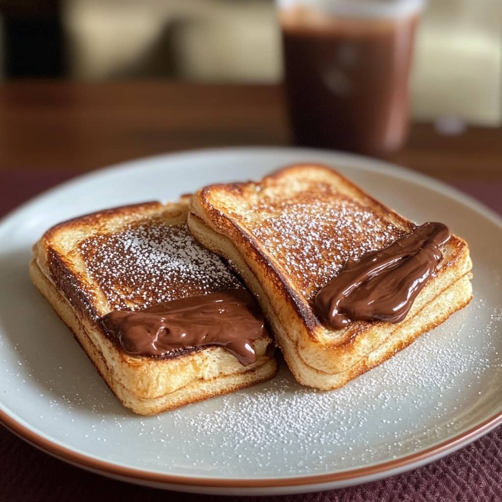 Air Fryer Magic: Nutella Toast