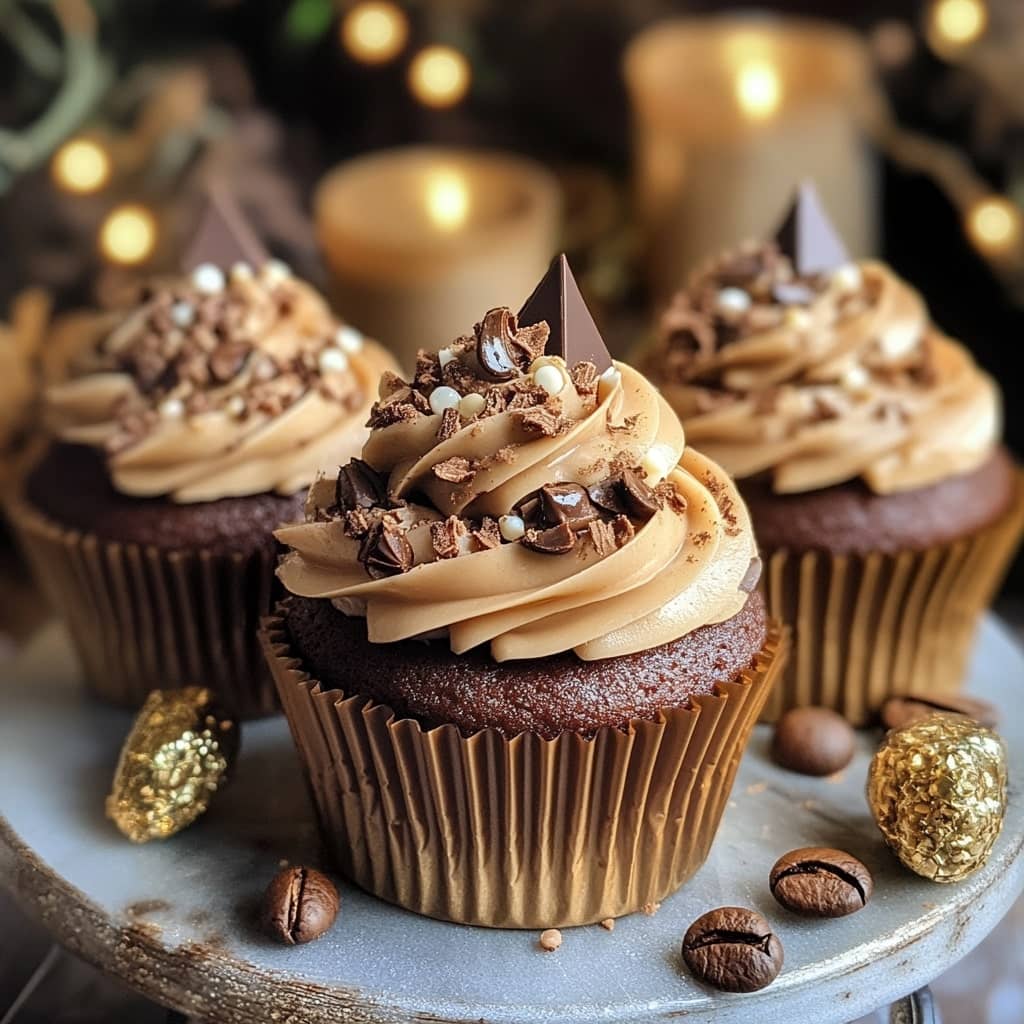 Chocolate Coffee Cream Cupcakes
