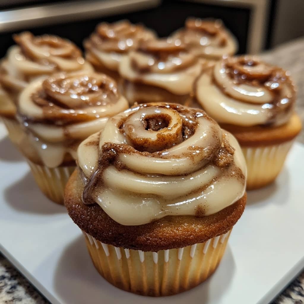 Cinnamon Roll Cupcakes