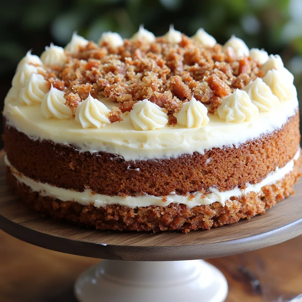 Moist Carrot Cake with Cream Cheese Frosting