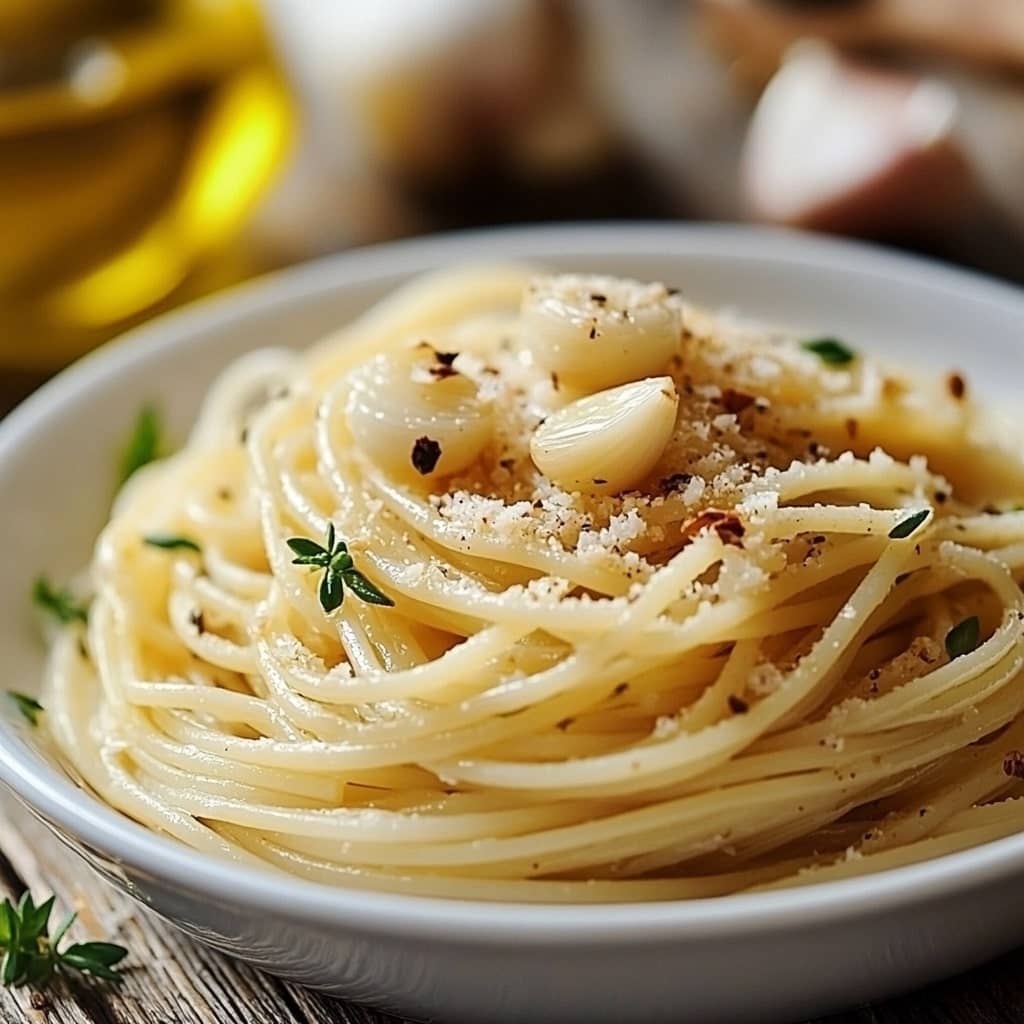 Spaghetti with Garlic and Oil (Aglio E Olio)