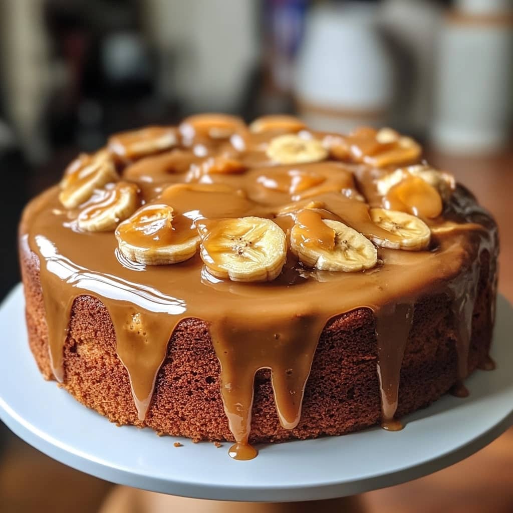 Banana Caramel Cake