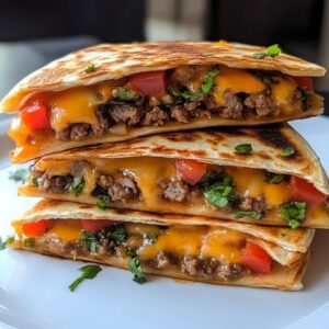 Burger Quesadillas