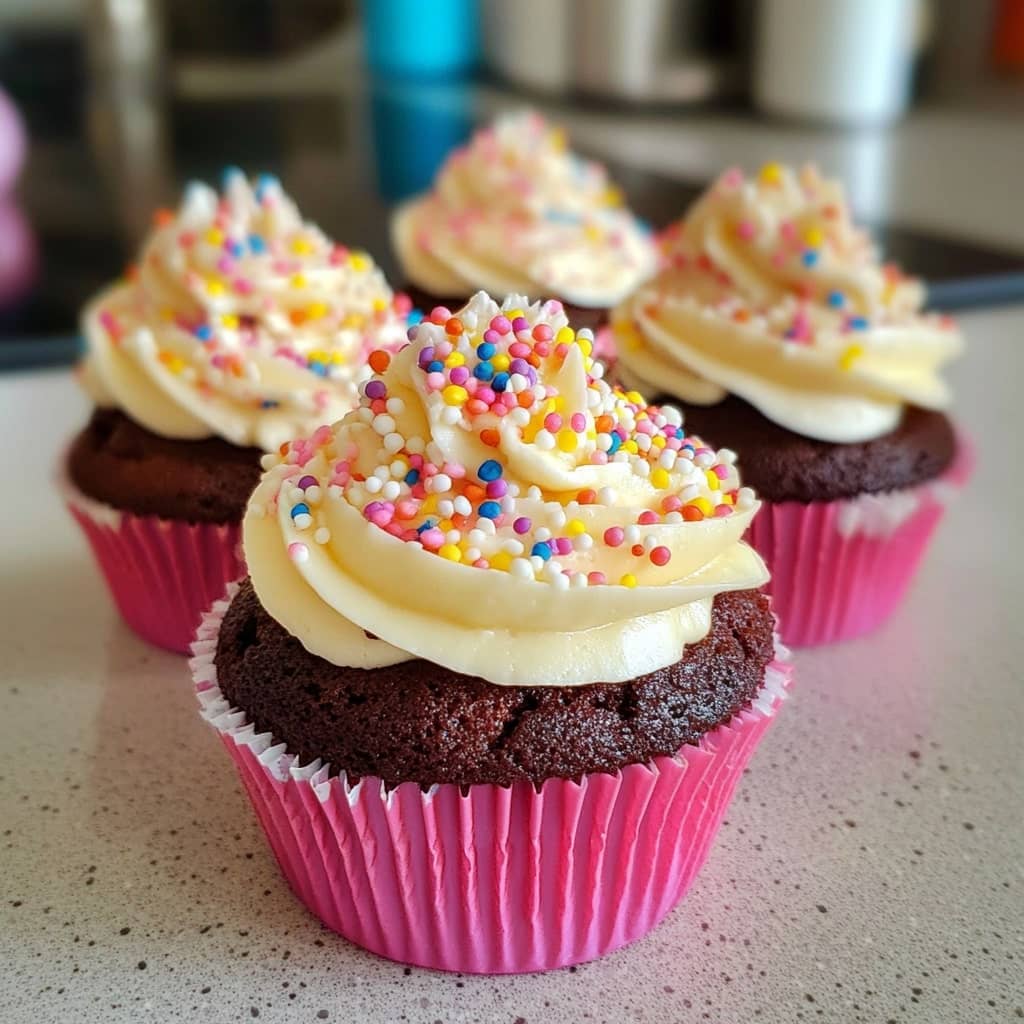 Classic Moist Chocolate Cupcakes with Buttercream Frosting