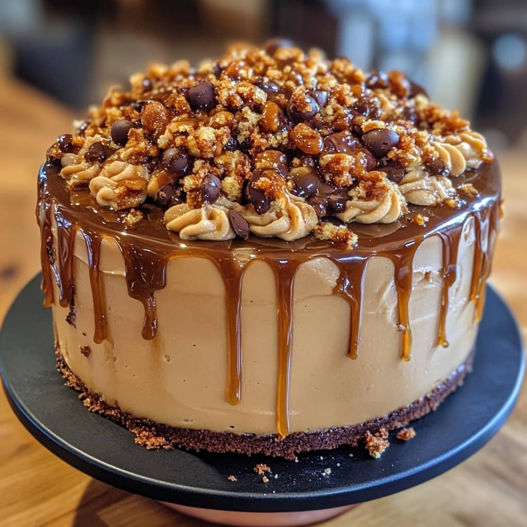 Gooey Coffee Caramel Cake