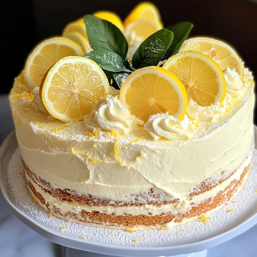 Italian Lemon Mascarpone Layer Cake