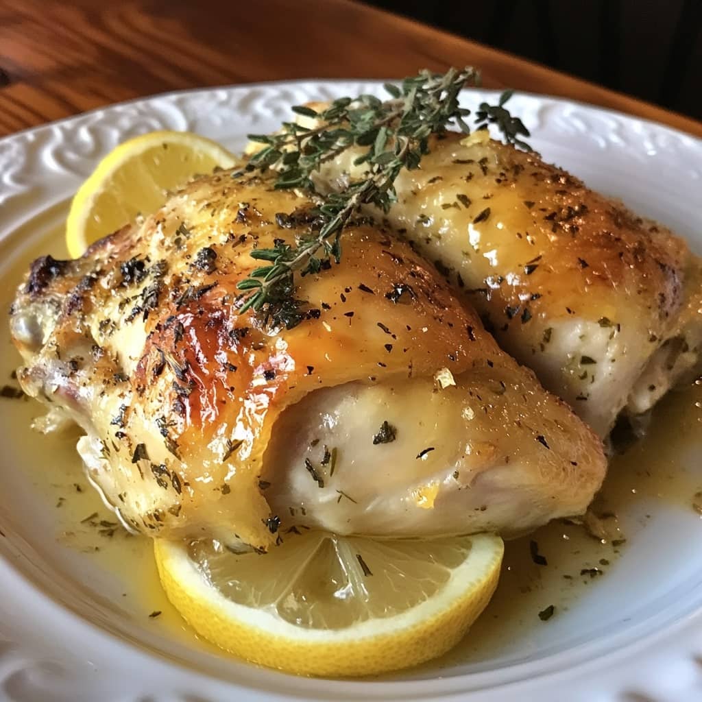 Lemon Garlic Roasted Chicken