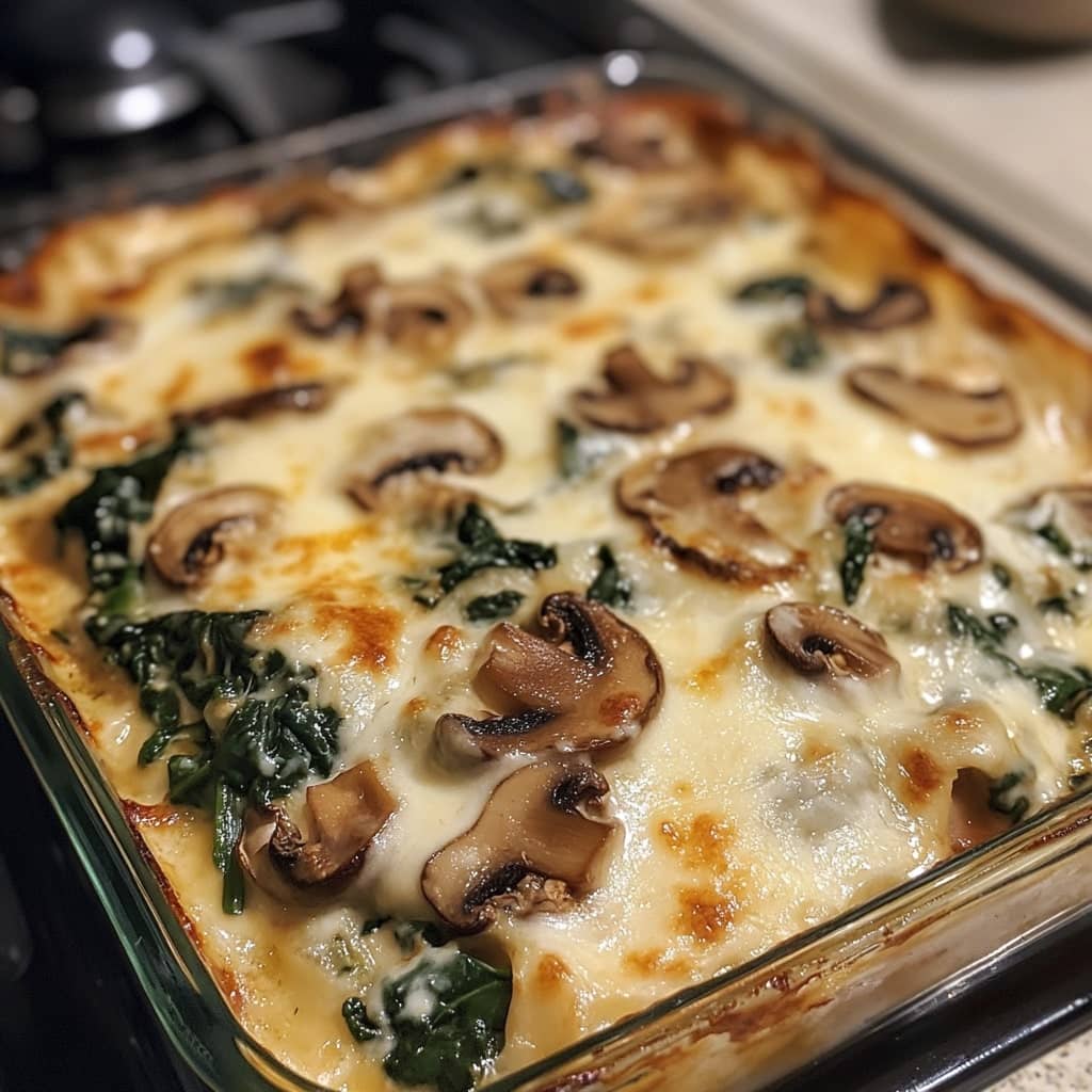 Mushroom and Spinach Lasagna