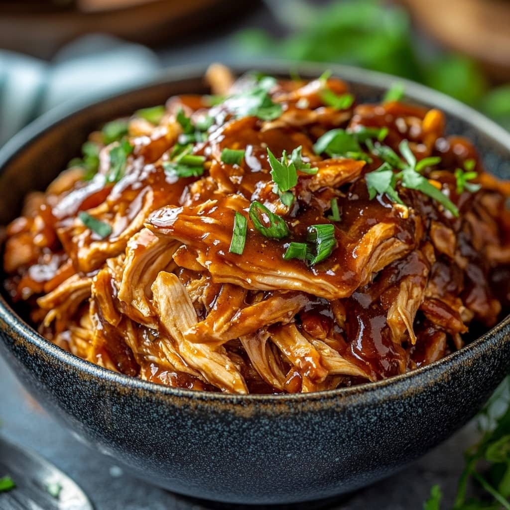 Slow cooker bbq pulled chicken