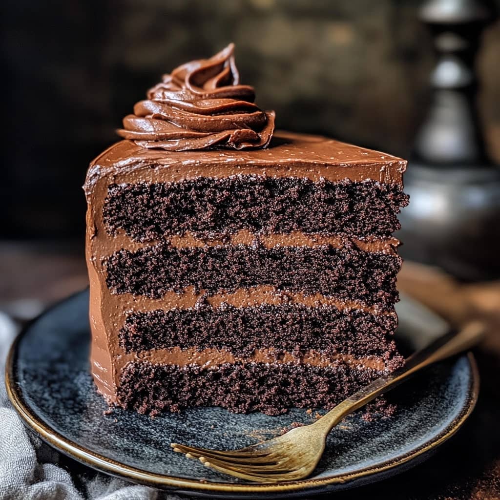 Super Moist Chocolate Cake with Fudge Frosting