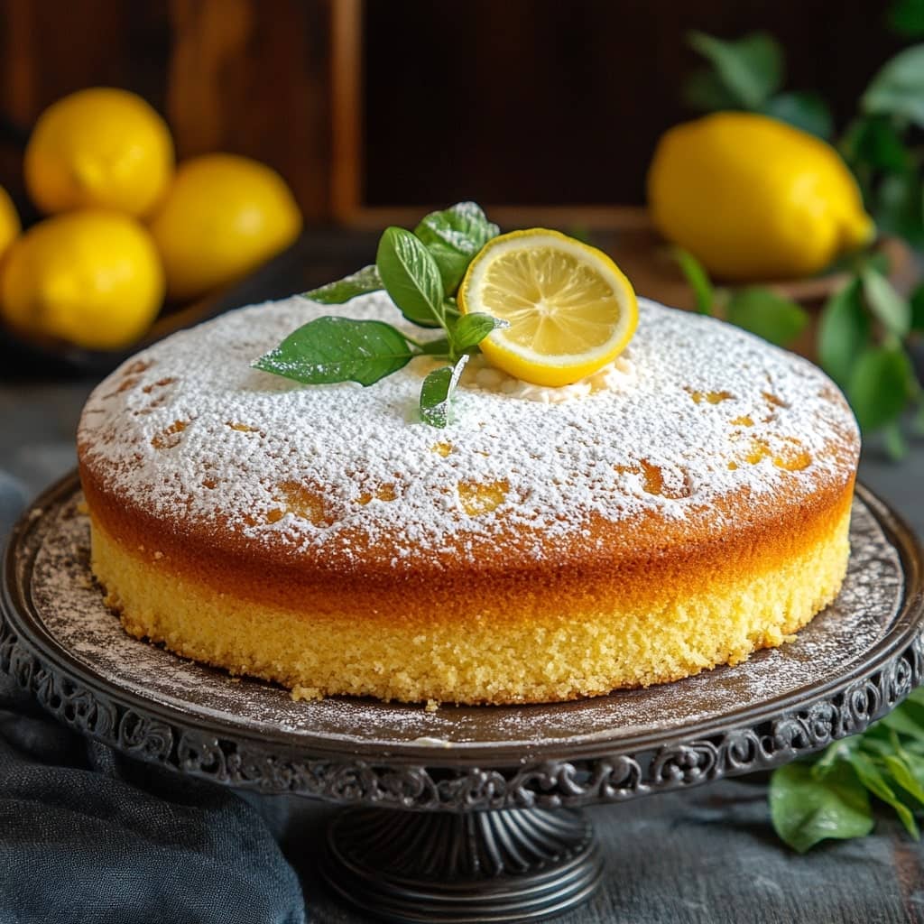 Traditional Italian Lemon Ricotta Cake