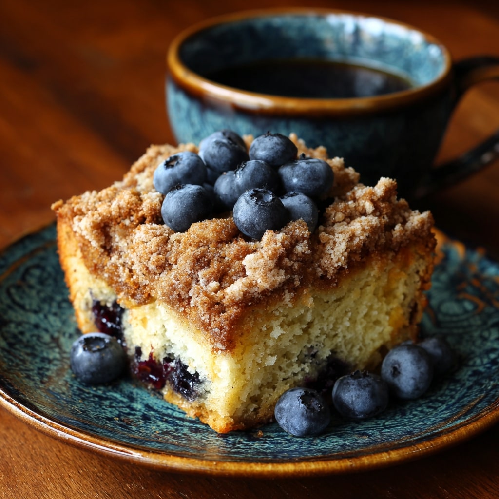 Blueberry Coffee Cake with Cinnamon Streusel Topping