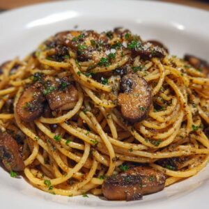 Brown Butter Mushroom Spaghetti