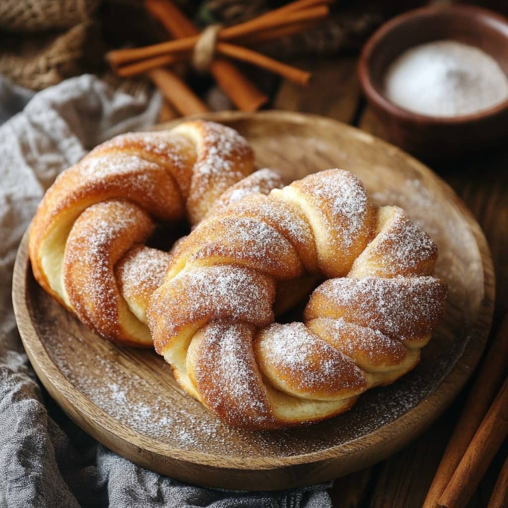 Cinnamon Sugar Twist Donuts